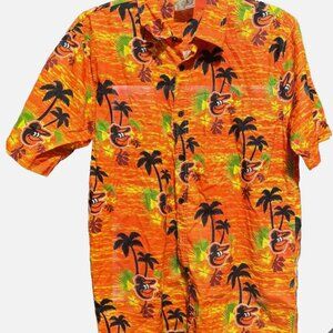 Baltimore Orioles NFG Hawaiian Shirt SGA Button Up Men’s L MLB Baseball